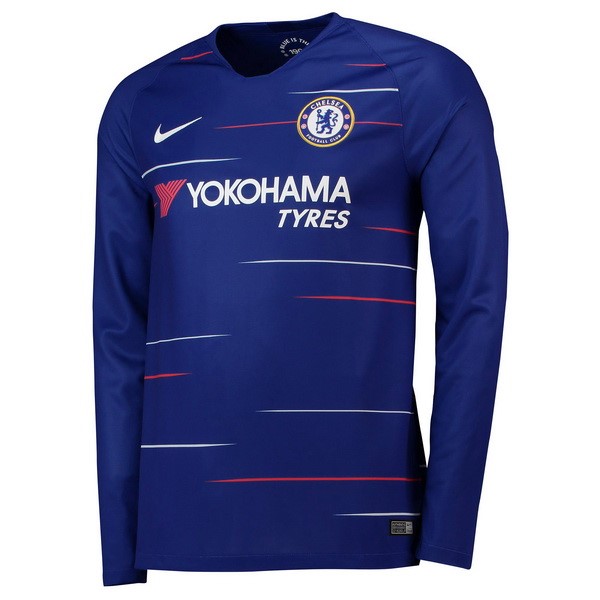 Camiseta Chelsea Primera equipación ML 2018-2019 Azul